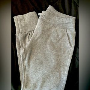 Gray jogger sweatpants